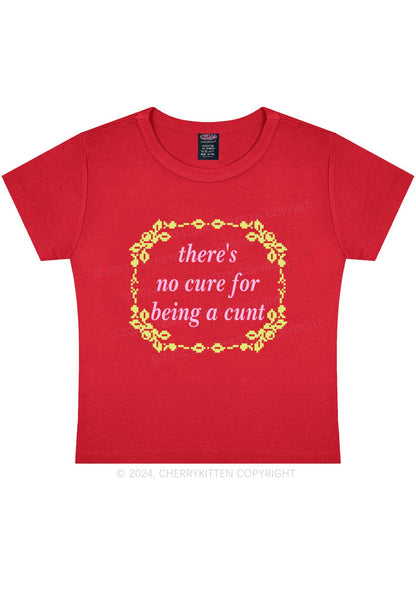 No Cure For Cxxt Y2K Baby Tee Cherrykitten