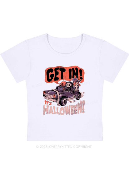 Get In It's Halloween Y2K Baby Tee Cherrykitten