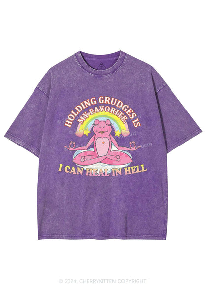 Holding Grudges Y2K Washed Tee Cherrykitten