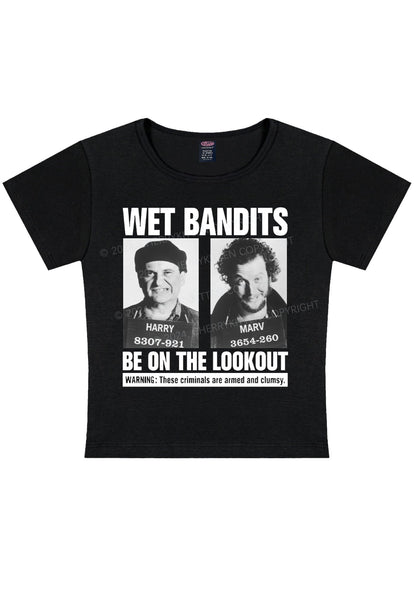 Christmas Wet Bandits Y2K Baby Tee Cherrykitten