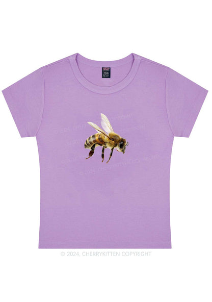 Flying Bee Y2K Baby Tee Cherrykitten