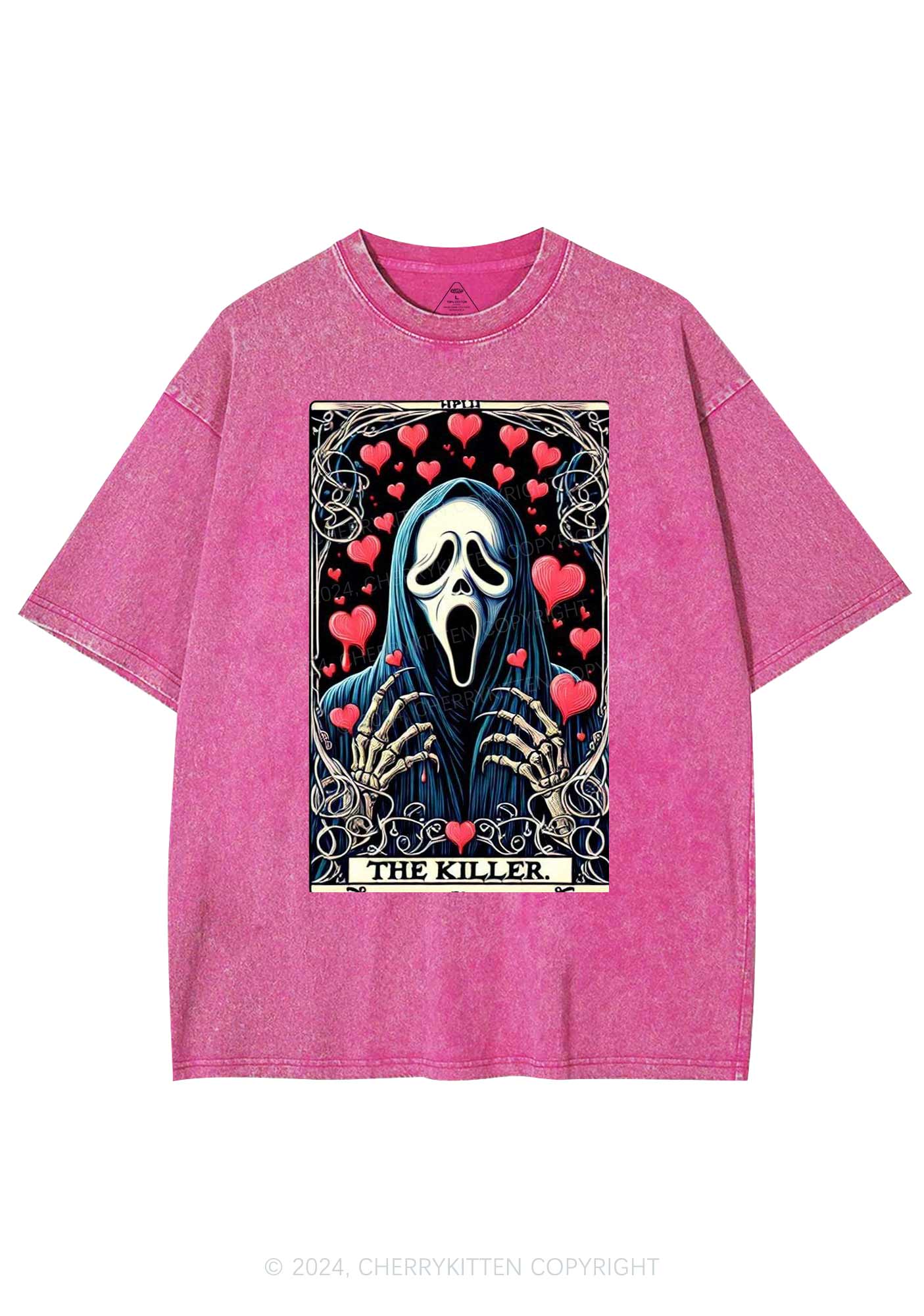 Halloween The Killer Y2K Washed Tee Cherrykitten