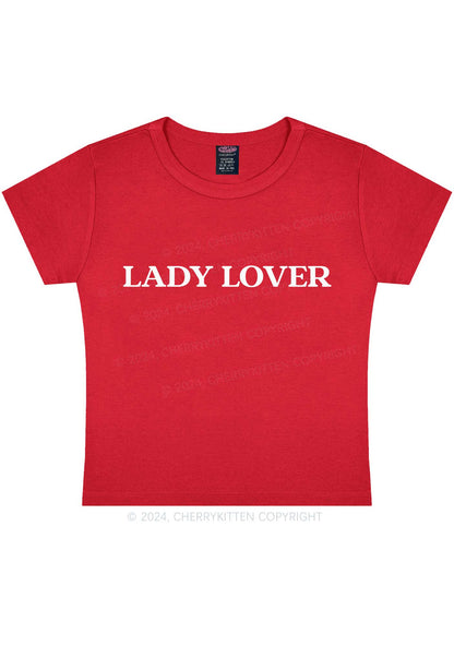 Lady Lover Y2K Baby Tee Cherrykitten