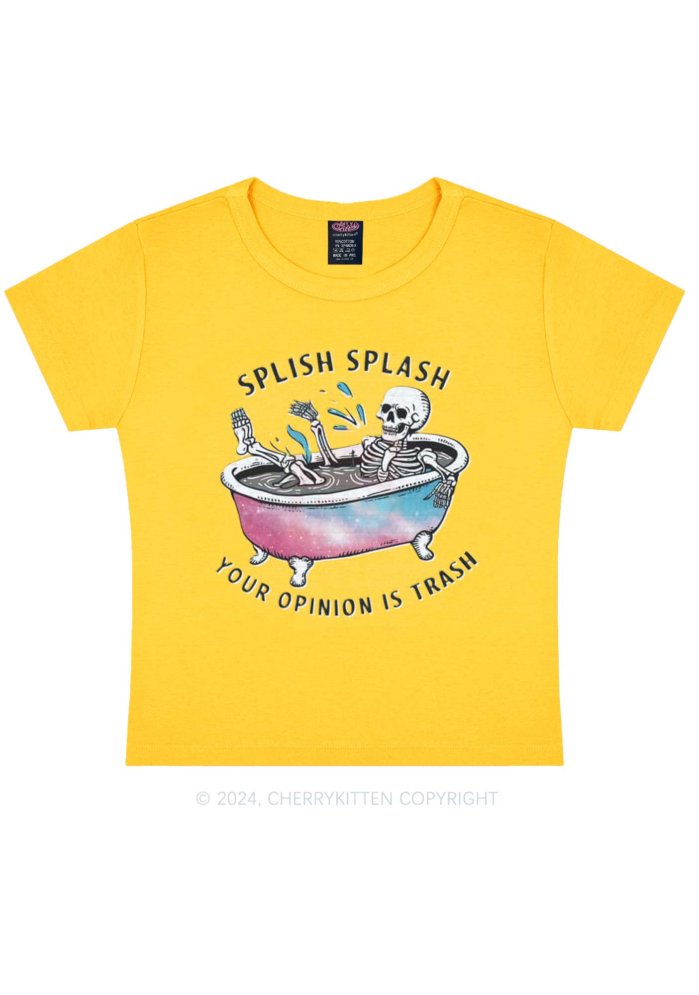 Halloween Splish Splash Y2K Baby Tee Cherrykitten