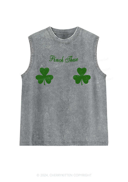 Pinch These St Patricks Y2K Washed Tank Cherrykitten