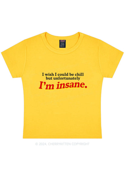 I'm Insane Y2K Baby Tee Cherrykitten