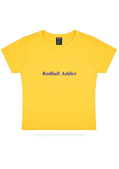 Redbull Addict Y2K Baby Tee Cherrykitten