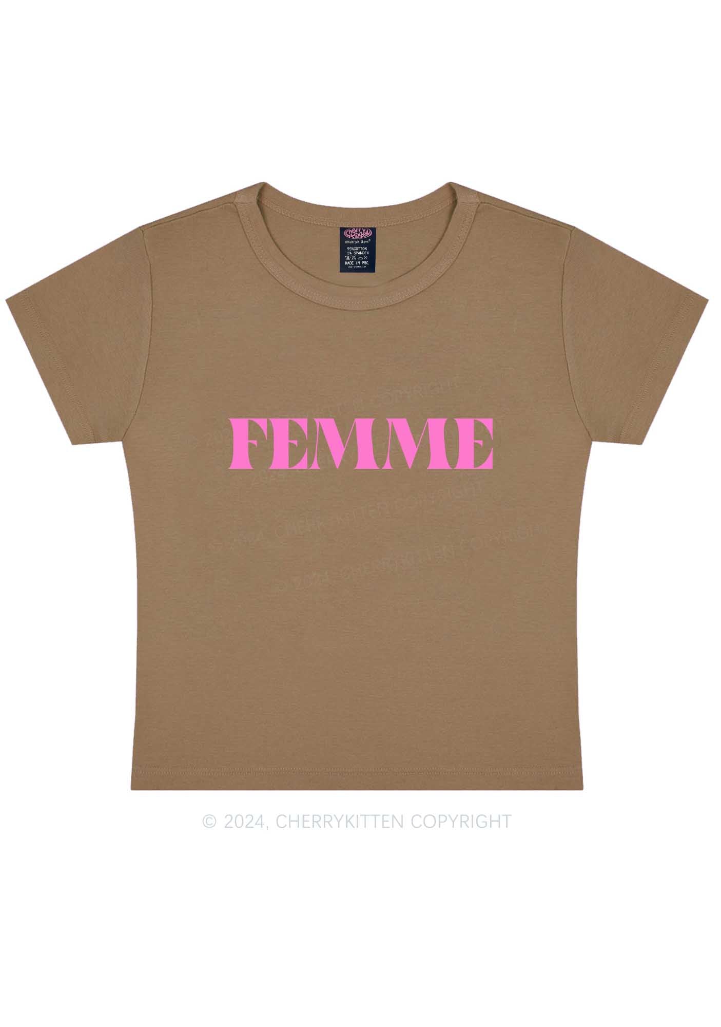 Femme Y2K Baby Tee Cherrykitten