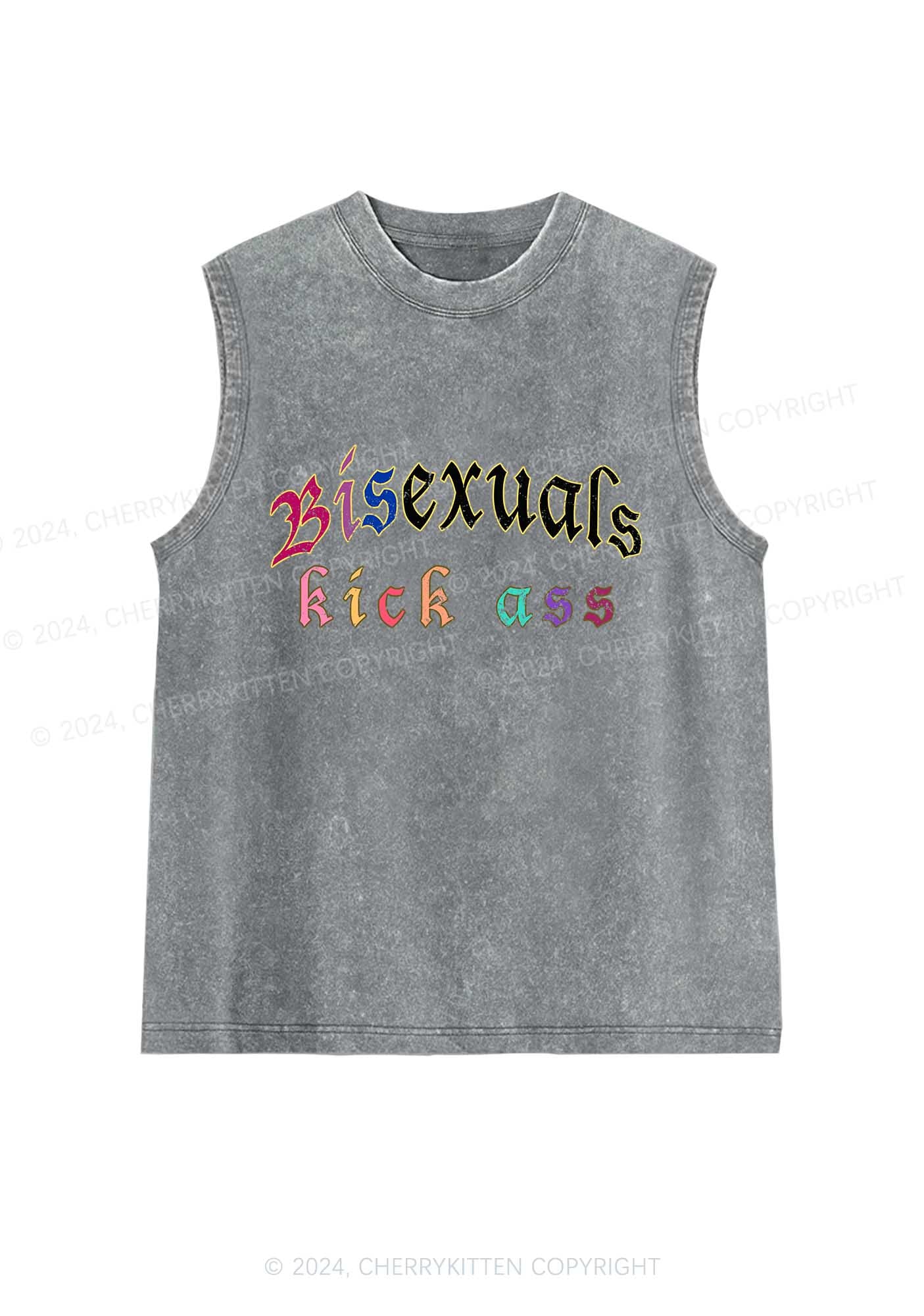 Bisexuals Kick Axx Y2K Washed Tank Cherrykitten