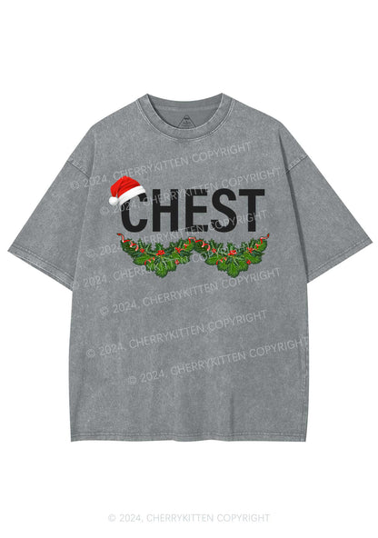 Christmas Chest Y2K Washed Tee Cherrykitten