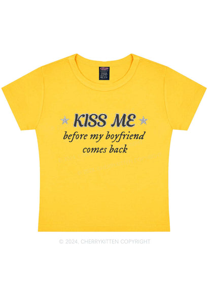 Kiss Me Y2K Baby Tee Cherrykitten