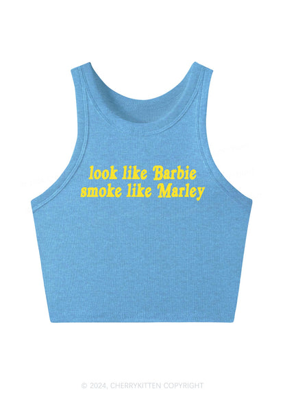 Smoke Like Marley Y2K Crop Tank Top Cherrykitten