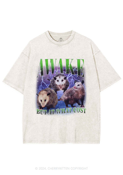 Awake Three Rats Y2K Washed Tee Cherrykitten