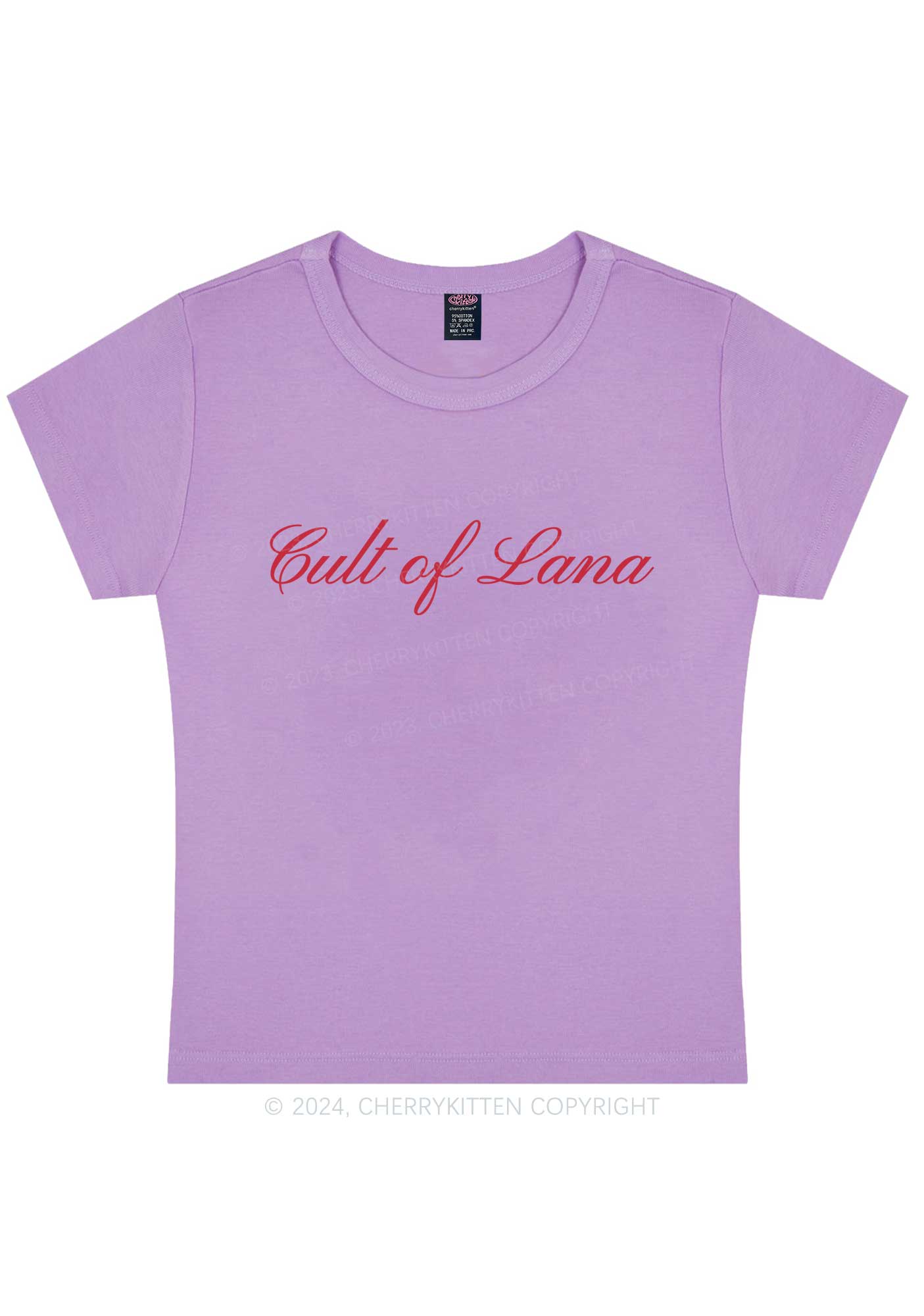 Curvy Cult Of Lana Y2K Baby Tee Cherrykitten