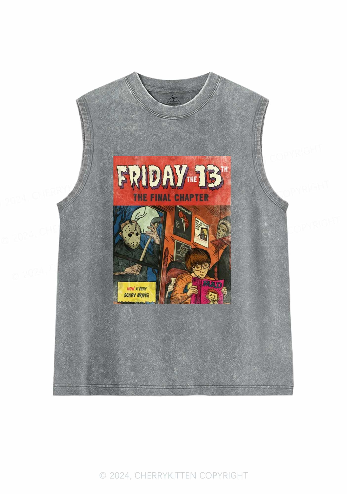 Halloween Friday Final Chapter Y2K Washed Tank Cherrykitten