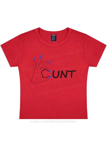 Clever Cxxt Y2K Baby Tee Cherrykitten