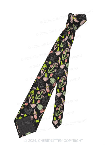 Mushroom Wxxd Y2K Necktie Cherrykitten