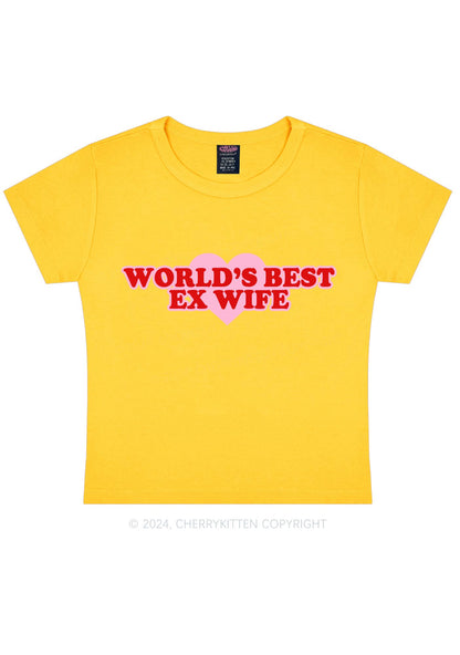 Best Ex Wife Y2K Baby Tee Cherrykitten