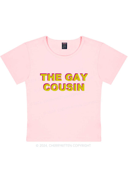 The Gay Cousin Y2K Baby Tee Cherrykitten