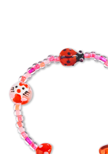 Mushroom Ladybug Y2K Bracelet Cherrykitten