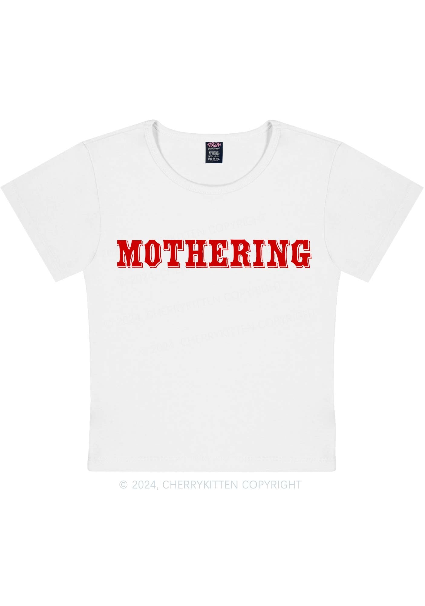 Mothering Y2K Baby Tee Cherrykitten