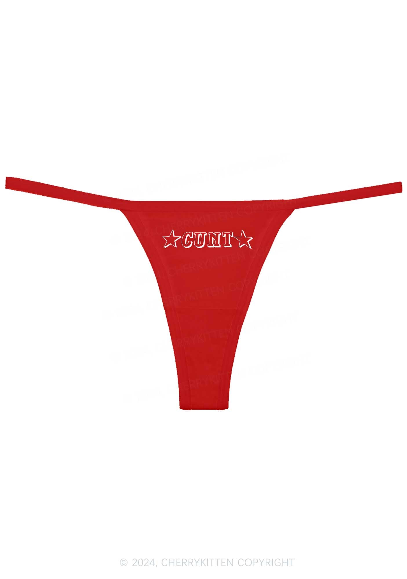 Star Count Y2K Flat String Thong Cherrykitten