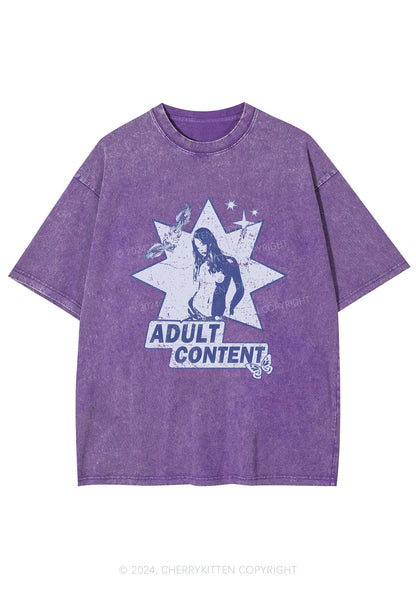 Adult Content Y2K Washed Tee Cherrykitten