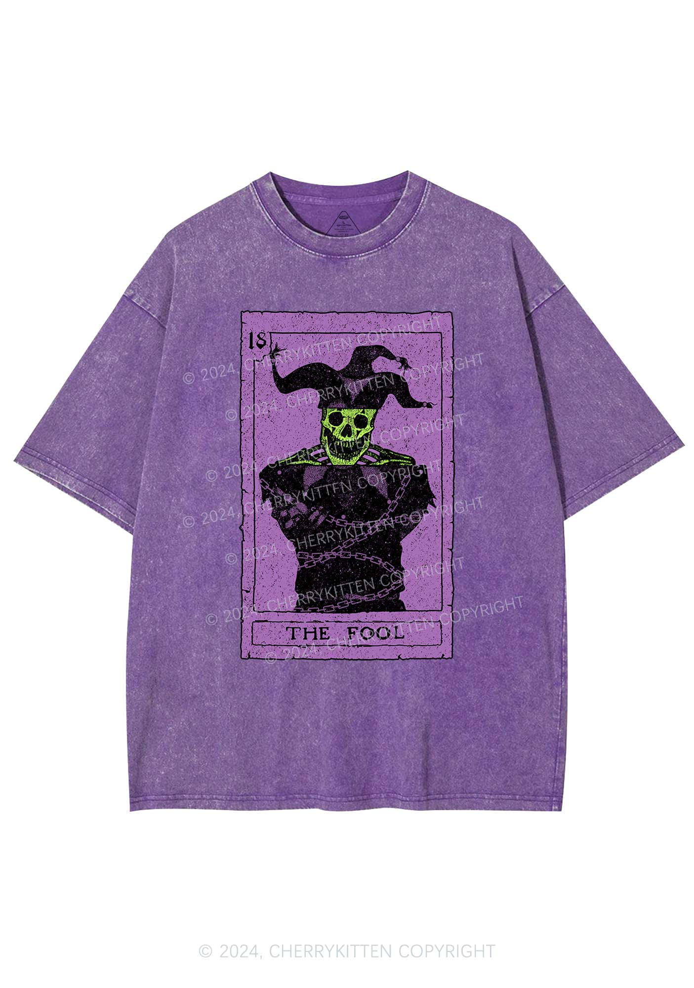 Halloween The Fool Y2K Washed Tee Cherrykitten