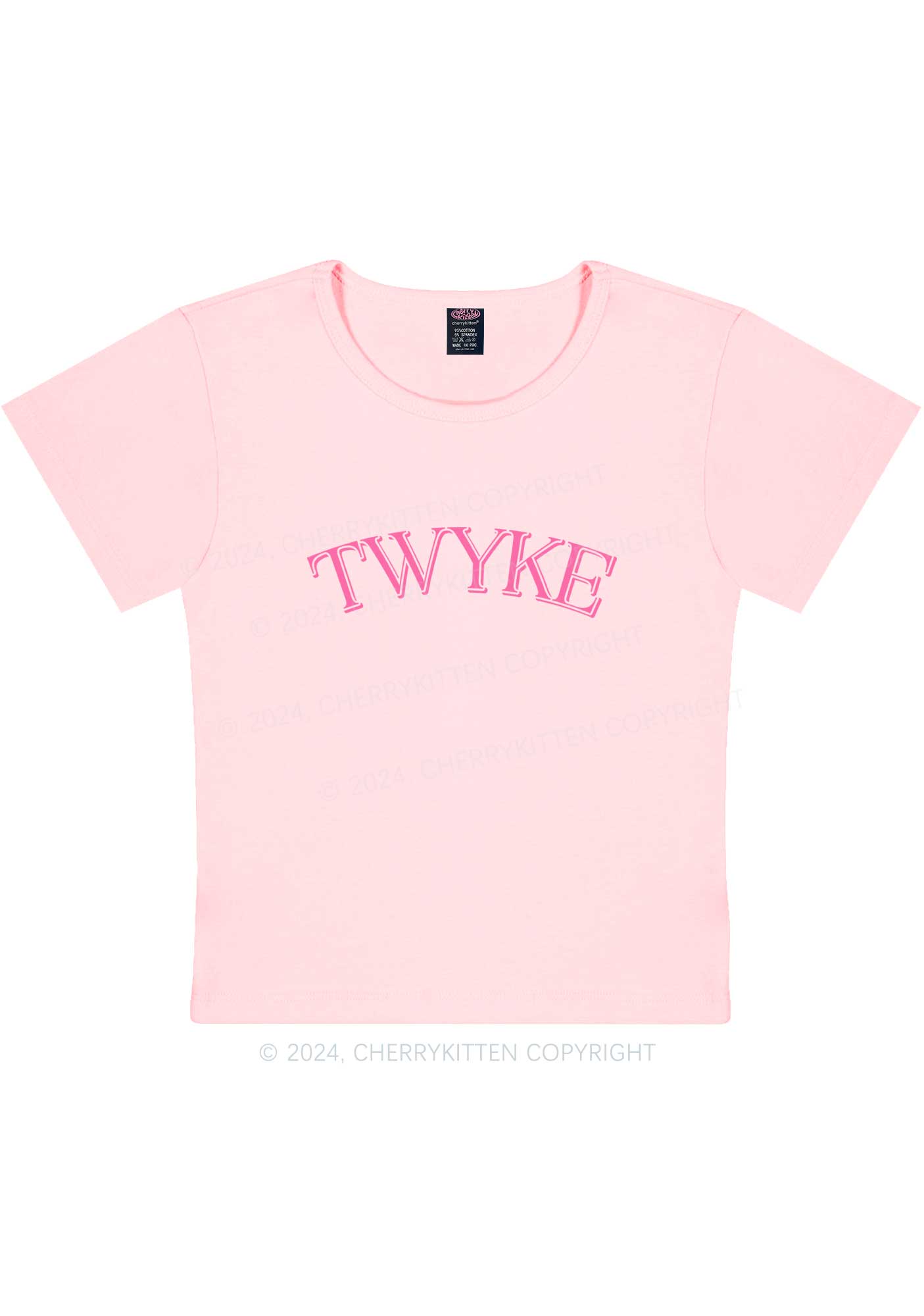 TWYKE Y2K Baby Tee Cherrykitten