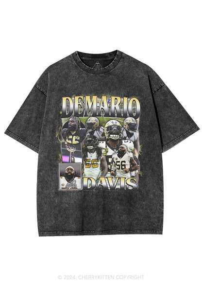 Yellow Demario Y2K Super Bowl Washed Tee Cherrykitten