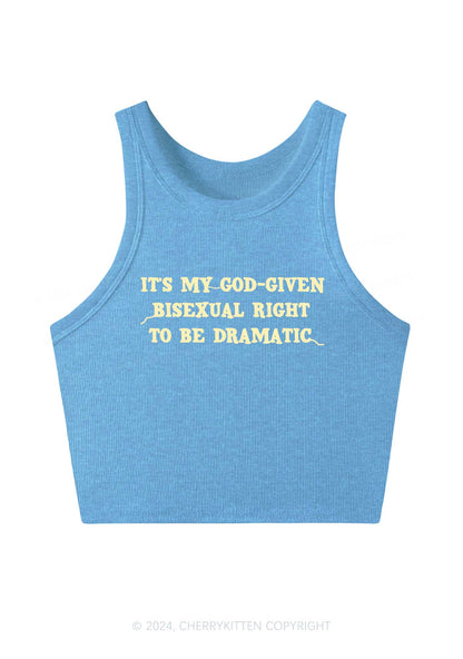 God-Given Bisexual Right Y2K Crop Tank Top Cherrykitten