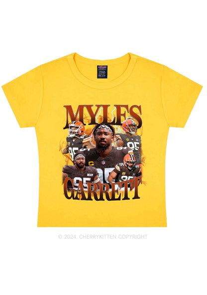 Red Myles Y2K Super Bowl Baby Tee Cherrykitten