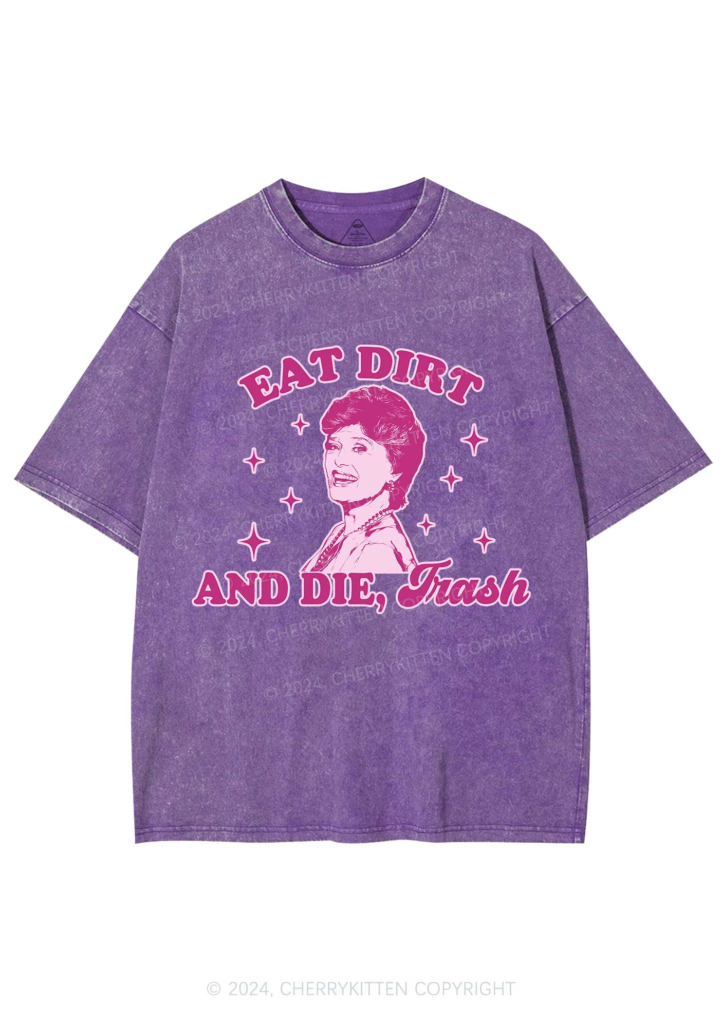 Eat Dirt And Die Y2K Washed Tee Cherrykitten