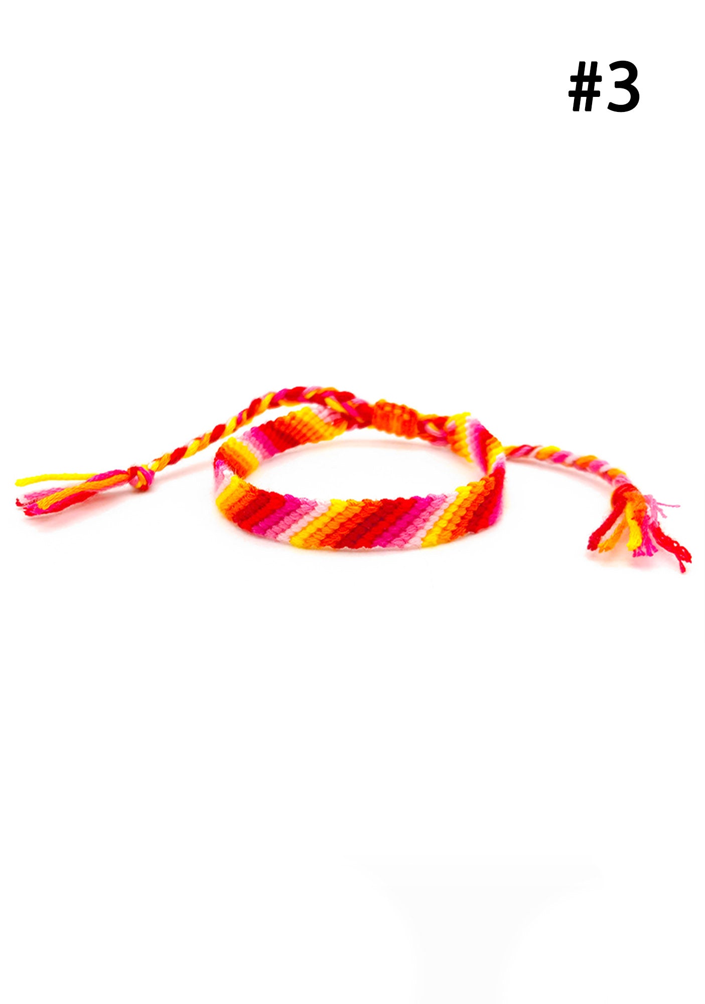 Hand Braided Y2K Gradient Rainbow Bracelet Cherrykitten