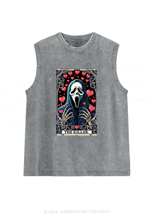 Halloween The Killer Y2K Washed Tank Cherrykitten