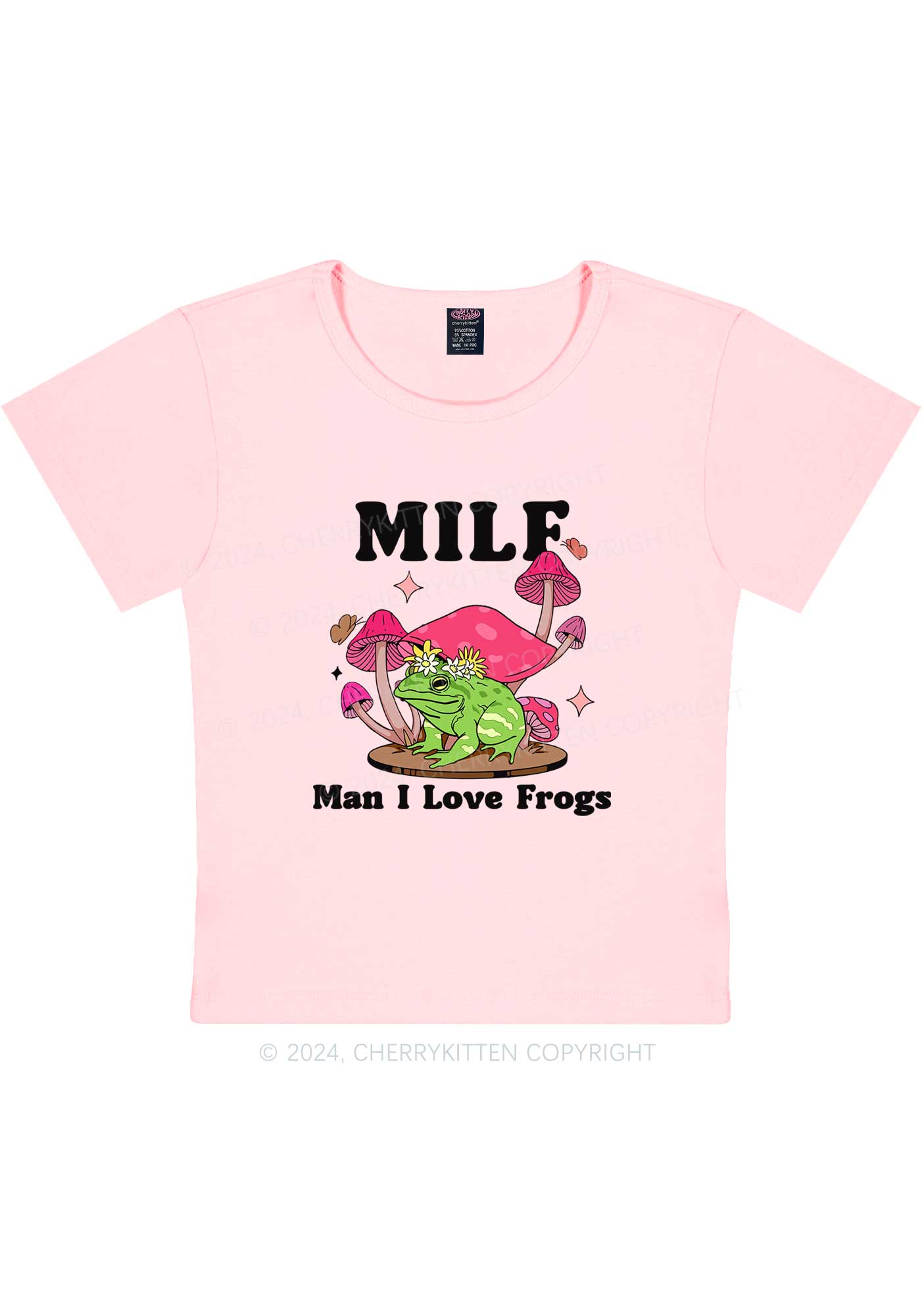 Mxxf Frog Y2K Baby Tee Cherrykitten