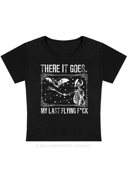 There It Goes Halloween Baby Tee Cherrykitten