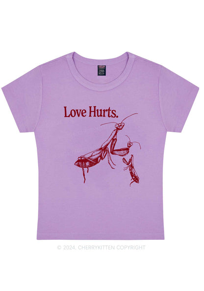 Love Hurts Y2K Valentine's Day Baby Tee Cherrykitten