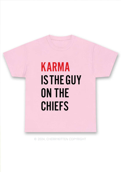 Karma On The Chiefs Y2K Chunky Shirt Cherrykitten