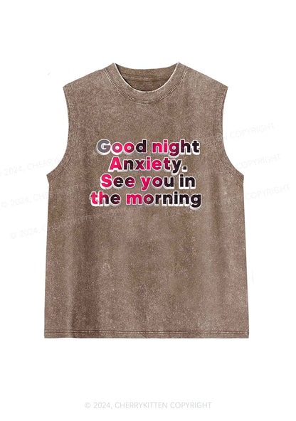 Good Night Anxiety Y2K Washed Tank Cherrykitten