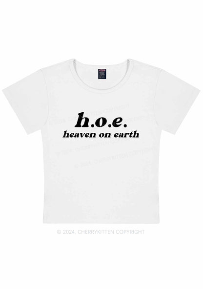 Heaven On Earth Y2K Baby Tee Cherrykitten