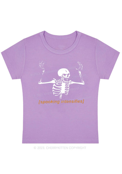 Spooking Intensifies Halloween Baby Tee Cherrykitten