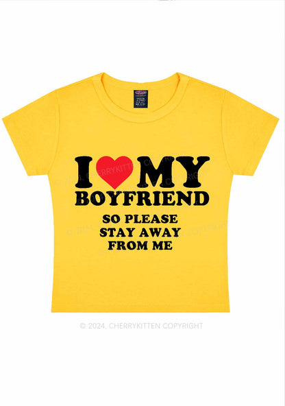 Stay Away From Me Y2K Valentine's Day Baby Tee Cherrykitten