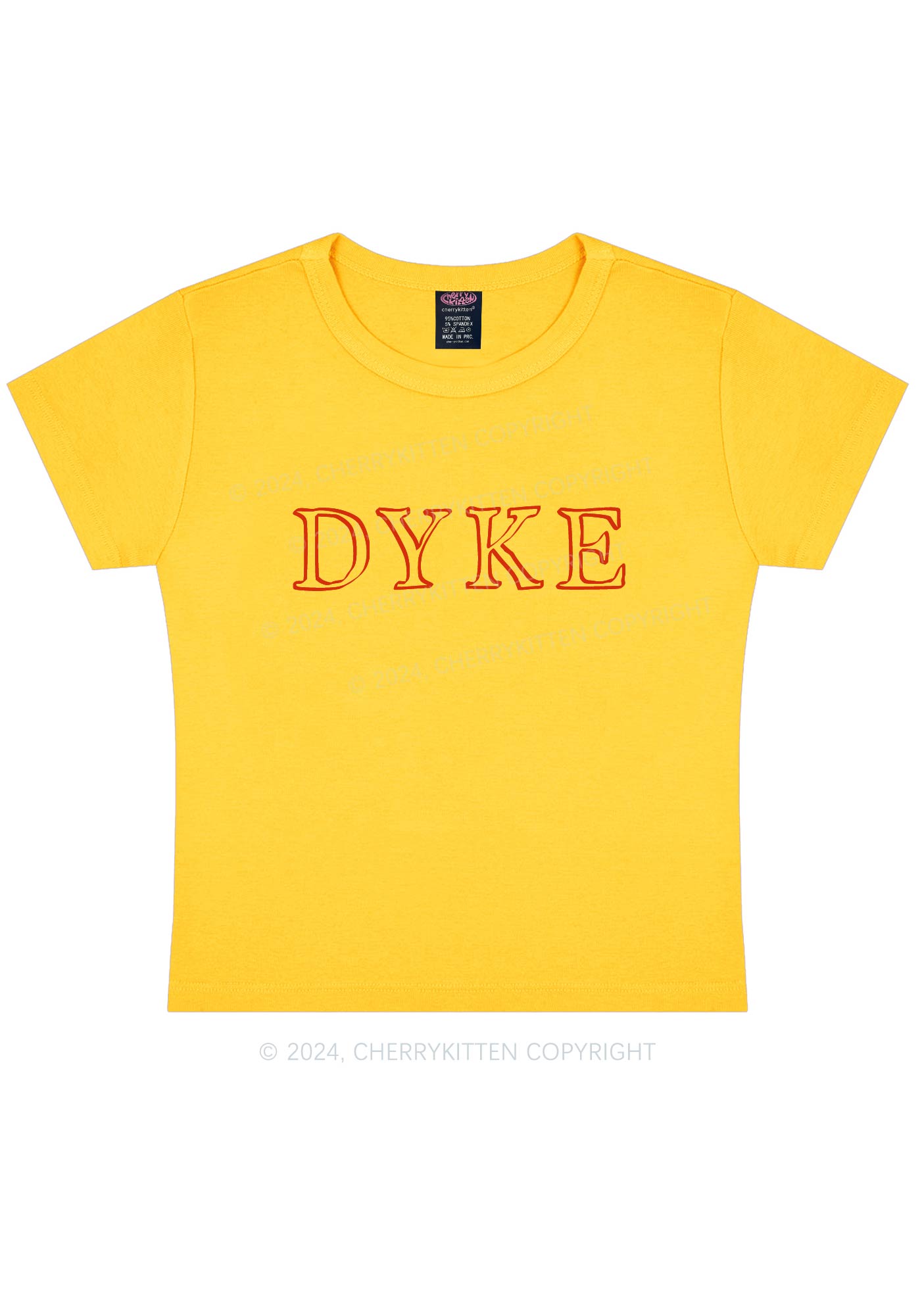 DYKE Y2K Baby Tee Cherrykitten