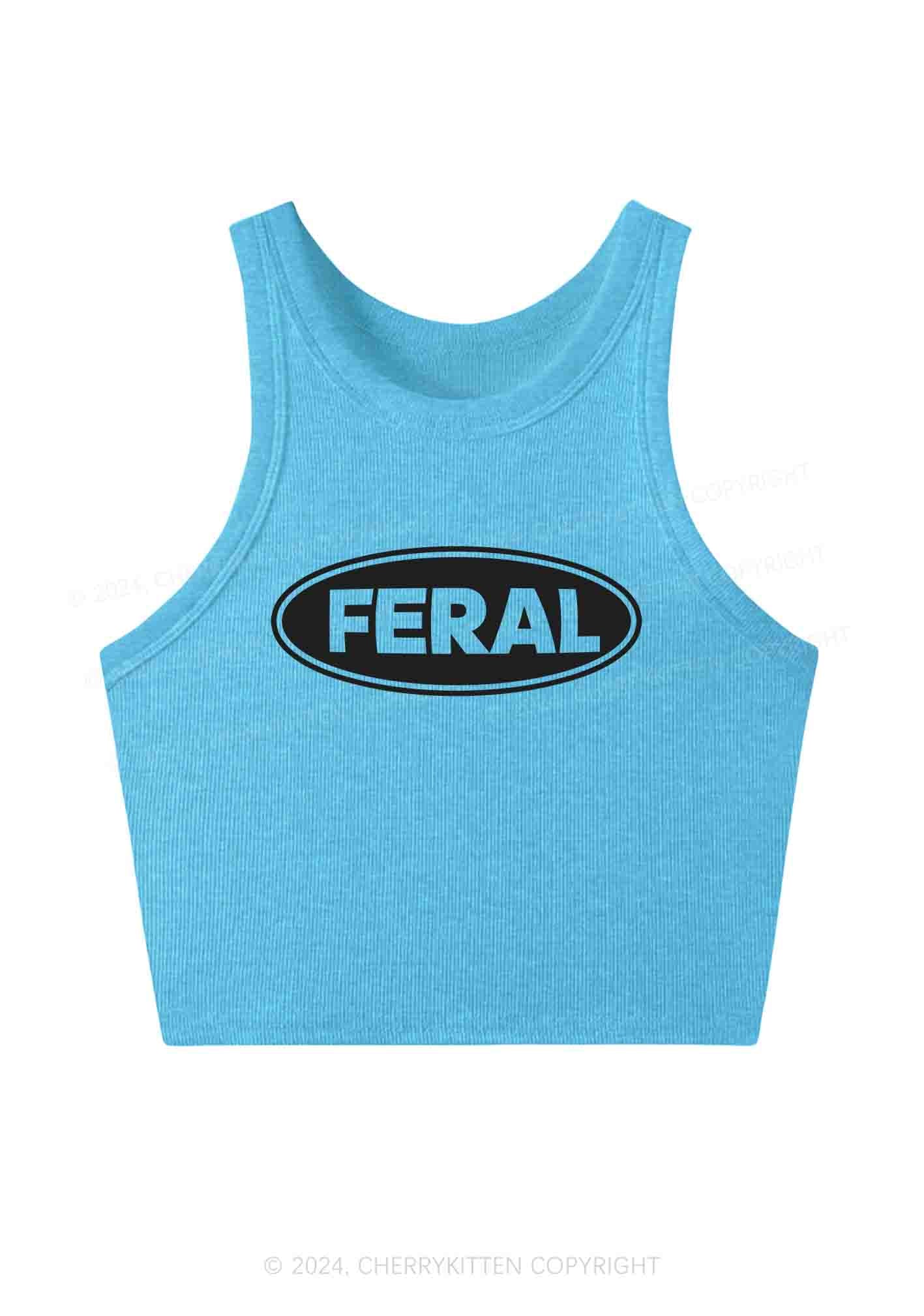 Feral Y2K Crop Tank Top Cherrykitten