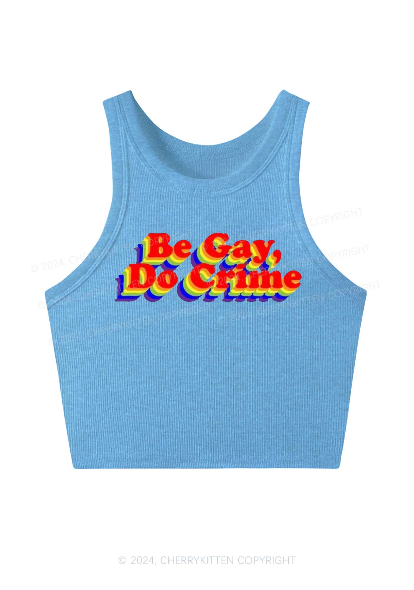 Be Gay Do Crxme Y2K Crop Tank Top Cherrykitten