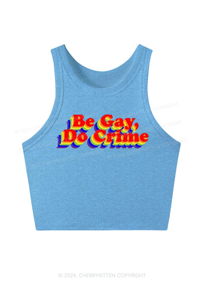 Be Gay Do Crxme Y2K Crop Tank Top Cherrykitten