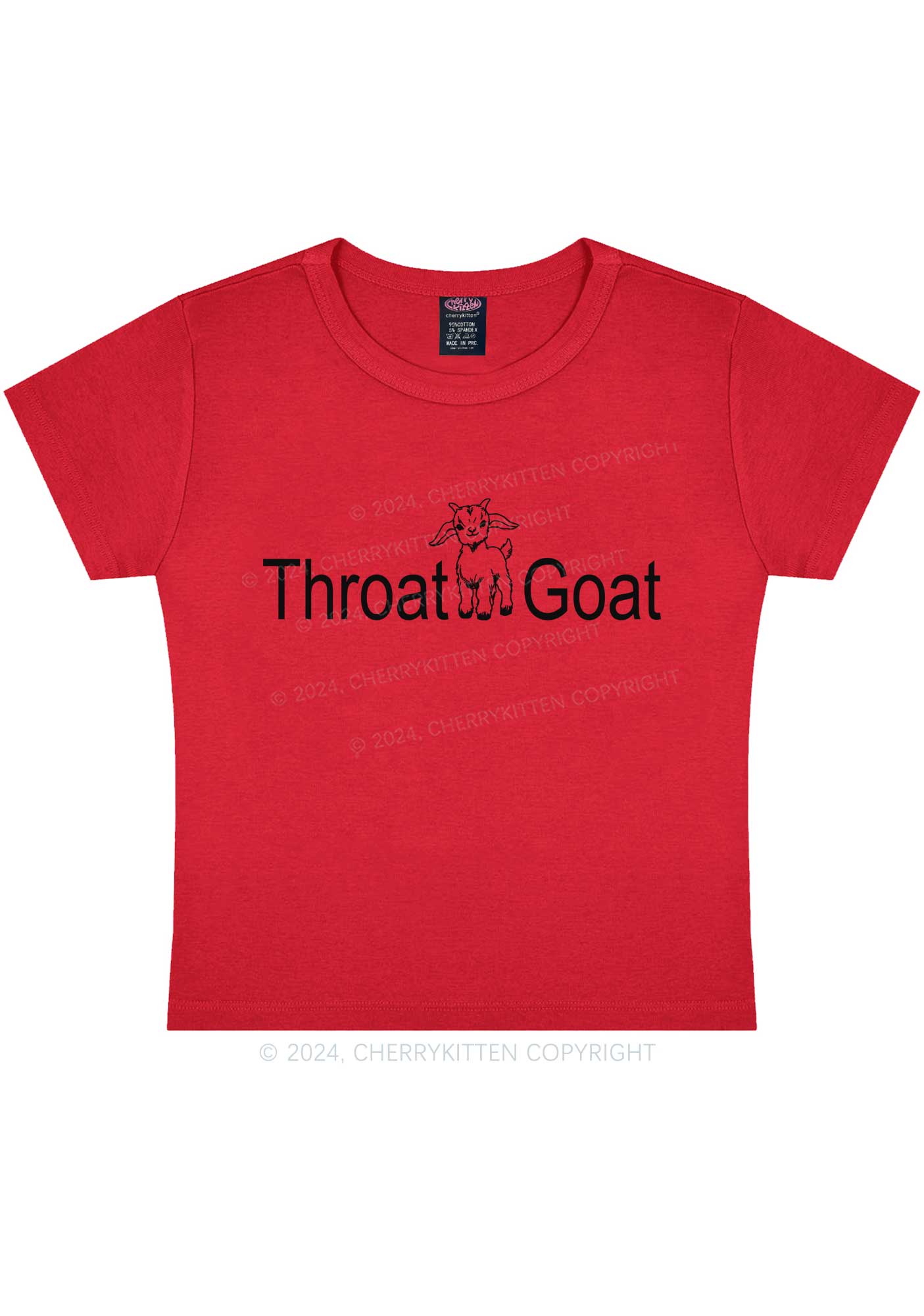 Throat Goat Y2K Baby Tee Cherrykitten