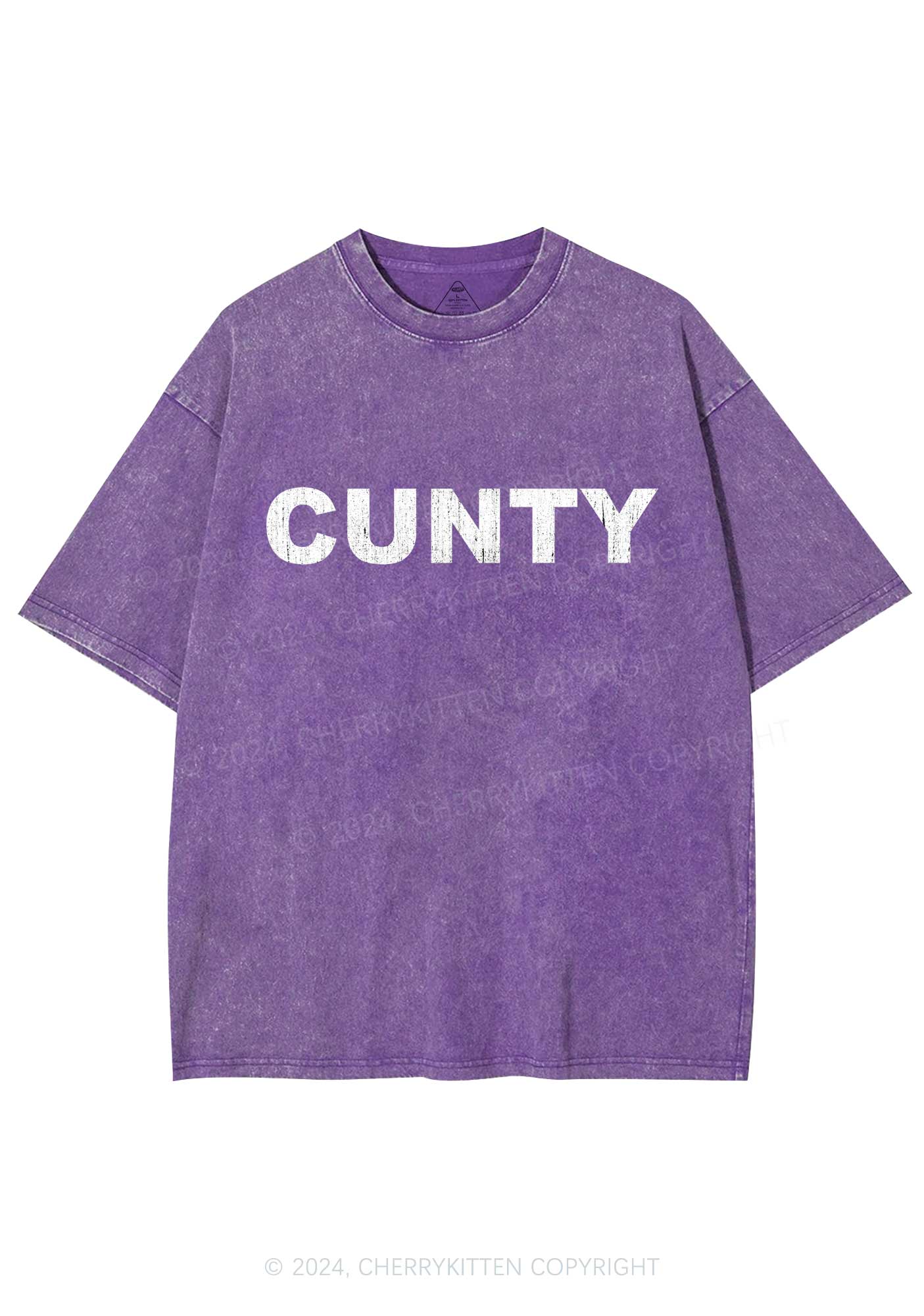 Cunty Y2K Washed Tee Cherrykitten