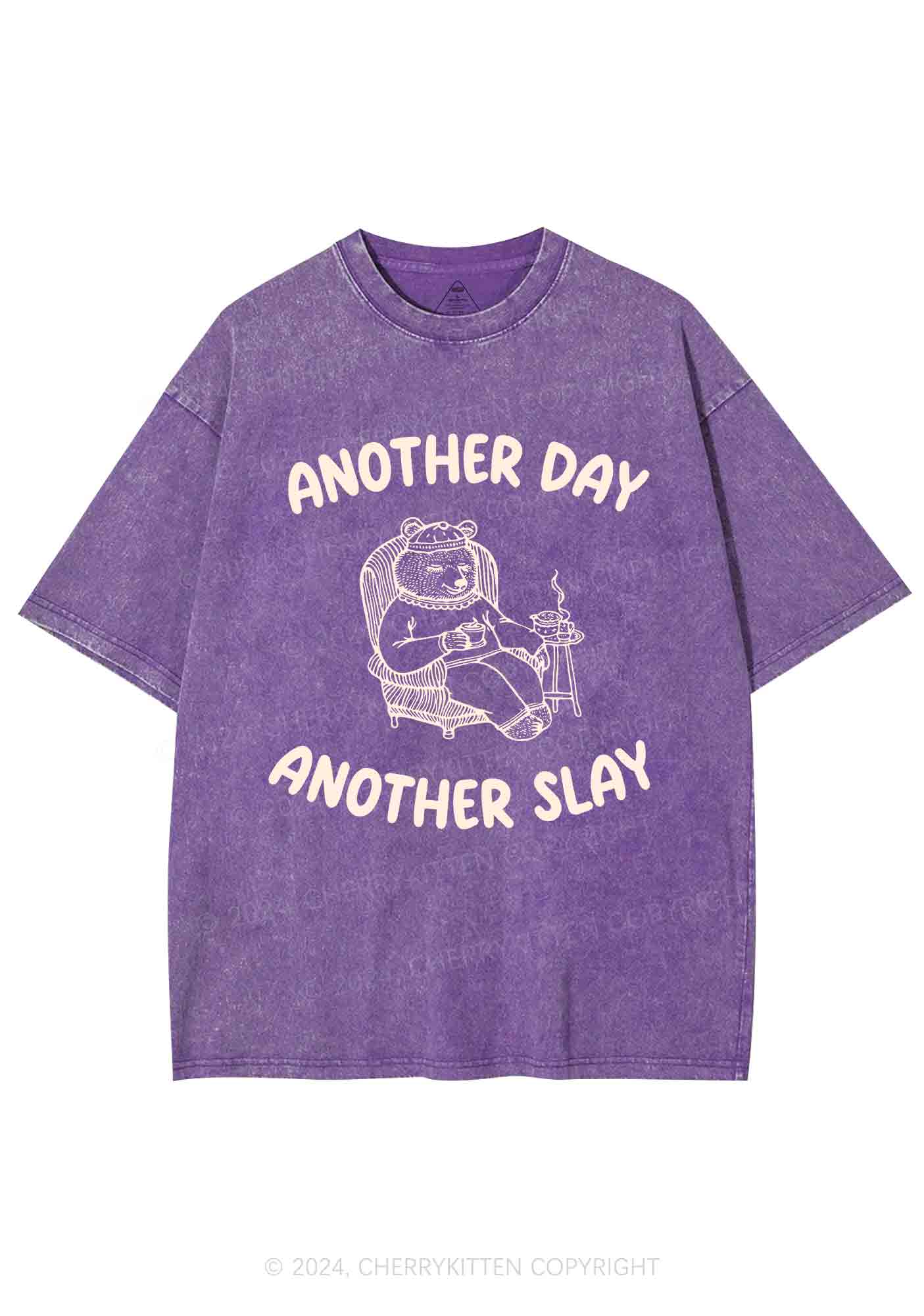 Another Slay Bear Y2K Washed Tee Cherrykitten